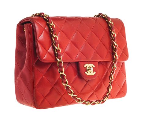 chanel di plastica rossa clutch